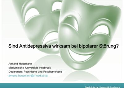 Antidepressiva bei Bipolarität