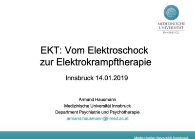 EKT: Vom Elektroschock zur Elektrokrampftherapie