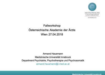 Fallworkshop Österreichische Akademie der Ärzte Wien