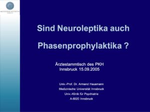 Hausmann Innsbruck AP Phasenprophylaktika 17.09.2005