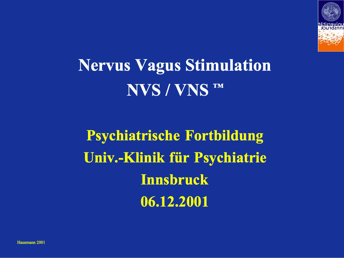 Nervus Vagus Stimulation - Psychiater